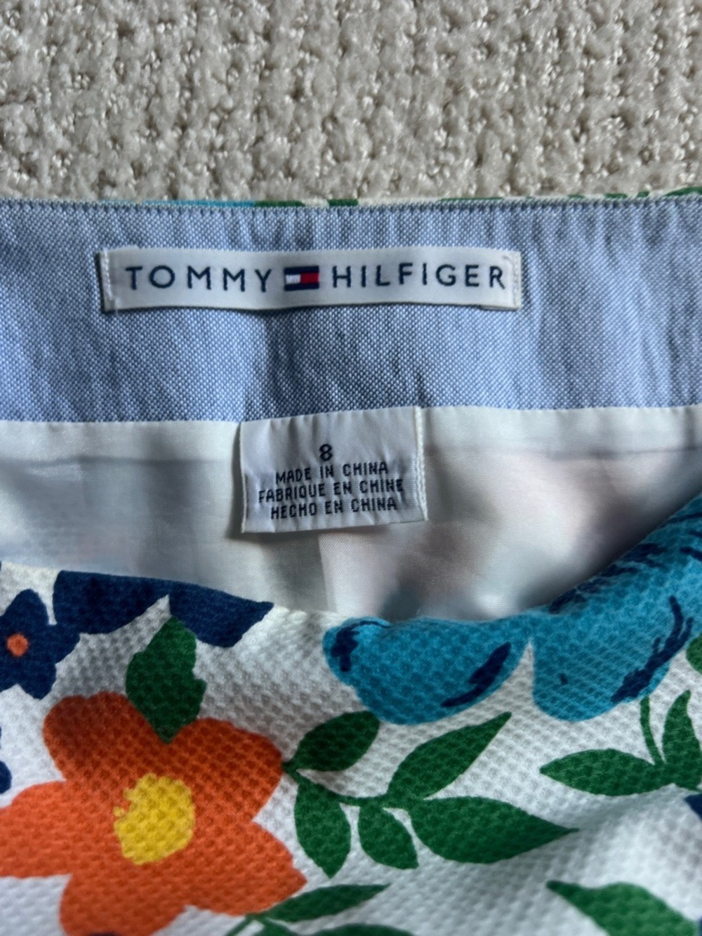Tommy Hilfiger Spring Flower Floral Mini Pencil Skirt Women’s Size 8 - Picture 7 of 7